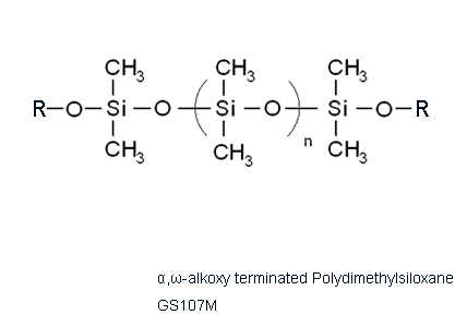 α,ω-alkoxy terminated PDMS Polydimethylsiloxane